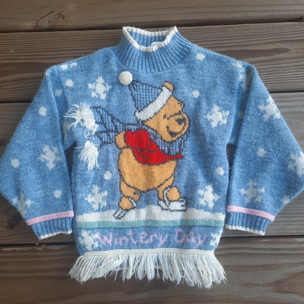 Winnie the pooh kids vintage sweater